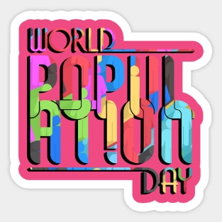 World Population Day Sticker